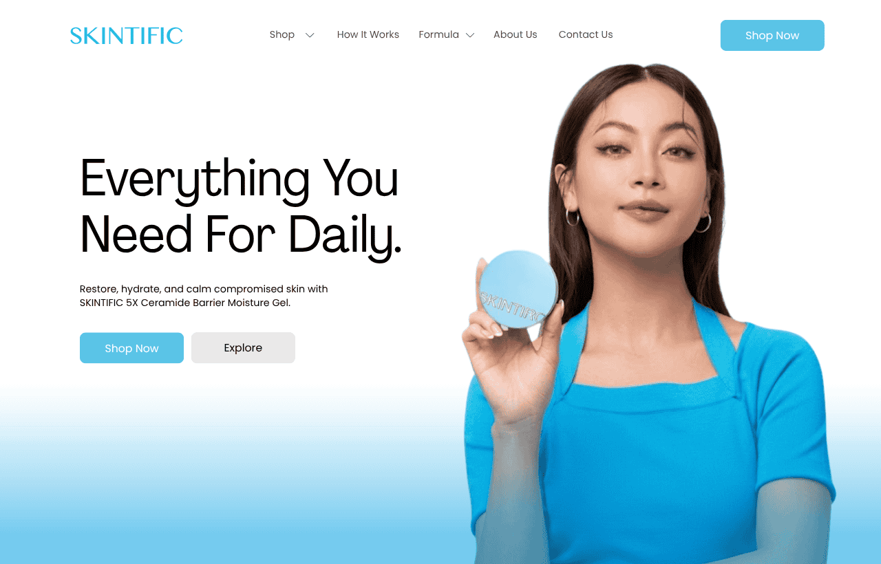 Skincare & Beauty Website Demo